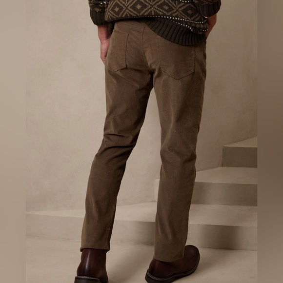 Banana Republic Factory Pants New Slim Fit Corduroy Pants In Tiki